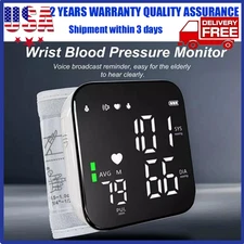 Portable Wrist BP Monitor Automatic Digital Machine with LED Heart Rate Display