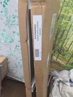 AICA 800x1500mm Chrome Pivot Bath Shower Screen -White