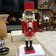 Figurine décorative soldat casse-noisette de Noël, vintage