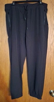 NWT 90 Degree by Reflex Womens Black Jogger Pants Size XXL Active Or Casual Wear