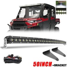 For Polaris Ranger XP 570/900/1000 Crew 50'' Curved LED Light Bar Bracket Wire