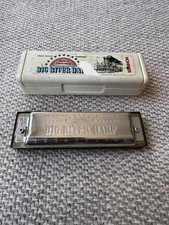 Hohner German Big River Harp Harmonica with Original White Plastic Box