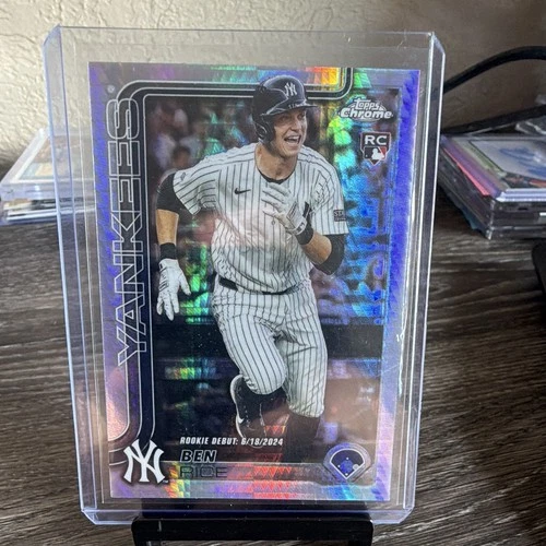 Topps 2025 Chrome Refractor Ben Rice Rookie RC #USC138 New York Yankees