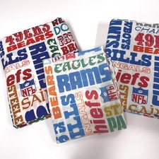 Vintage NFL themed Football team names- 3 piece set sports collectible material