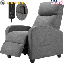 Ergonomic Massage Recliner Chair Durable PU PVC Compact Home Theater Seating New