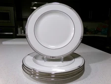 LENOX WESTERLY PLATINUM LOT OF 4 SALAD PLATES
