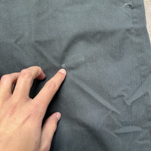 Vintage 70s Chino Pants Mens 36x29 Work Wear Zip Fly USA Made Green Talon, $39.99 - Photo 3