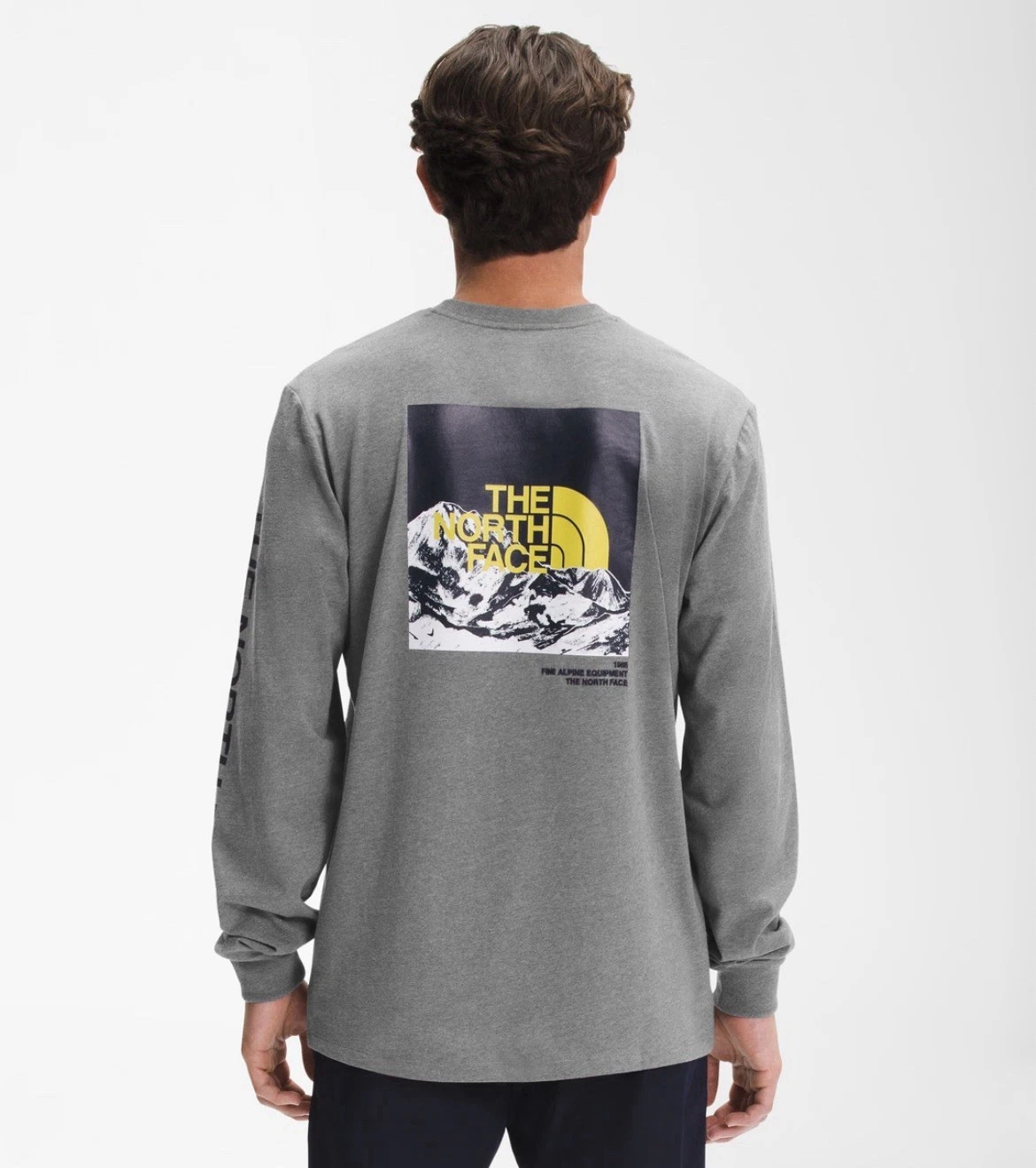 Men’s Long-Sleeve Logo Play Tee The Northface Size Small Hike Outdoor Shirt Comf