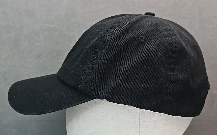 Playboy hat black strap back embroidered bunny spell out relaxed fit dad cap - Image 2 of 4