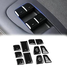 11PCS For Tesla Model 3 Y 17-23 Car Door Window Lift Switch Button Cover Trim