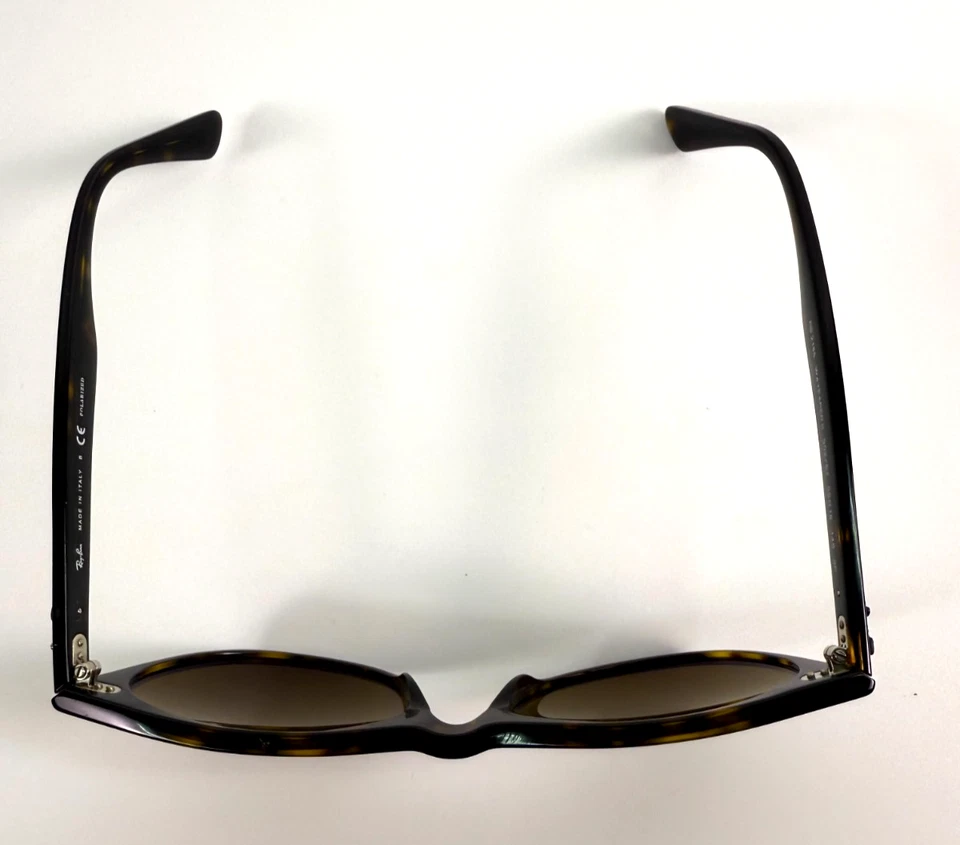 Очки солнцезащитные поляризованные Ray-Ban RB2185 Wayfarer II 902/57 черепаховые коричневые 55 мм Италия - Изображение 2 из 4