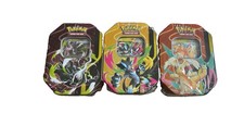 Pokémon JCC Lot 3 boîtes métalliques scellées Arceus Zoroark Goupix