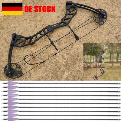 Archery Hunting 19-70LBS Compound-Bogen Carbonpfeile für Outdoor Targeting Jagd