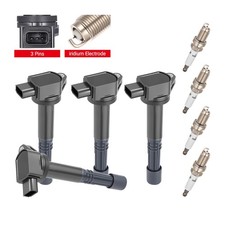 Fits 2003-2007 Honda Accord 2.4L CR-V 2.4L 4X Ignition Coil Spark Plug Kit UF311