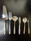 Wallace Sterling Silver Flatware 6 Piece Serving Utensil Lot Stradivari