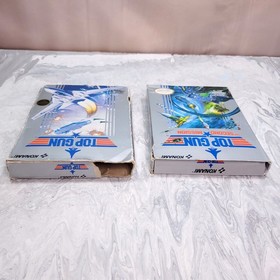 Top Gun 1 + 2 The Second Mission Set NES Carrito Funda Manual Completo en Caja CIB