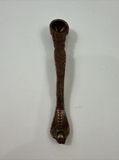 Antique Brass Spoon: Rare Hindu Ritual Worship Vintage Collectible Oil Spoon