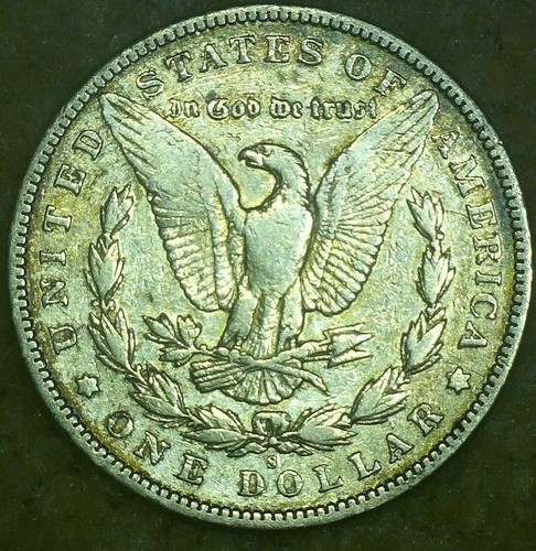 Dólar de plata Morgan 1896-S - FECHA SEMI CLAVE/MM - En muy buen estado - Envío gratuito asegurado - Imagen 2 de 4
