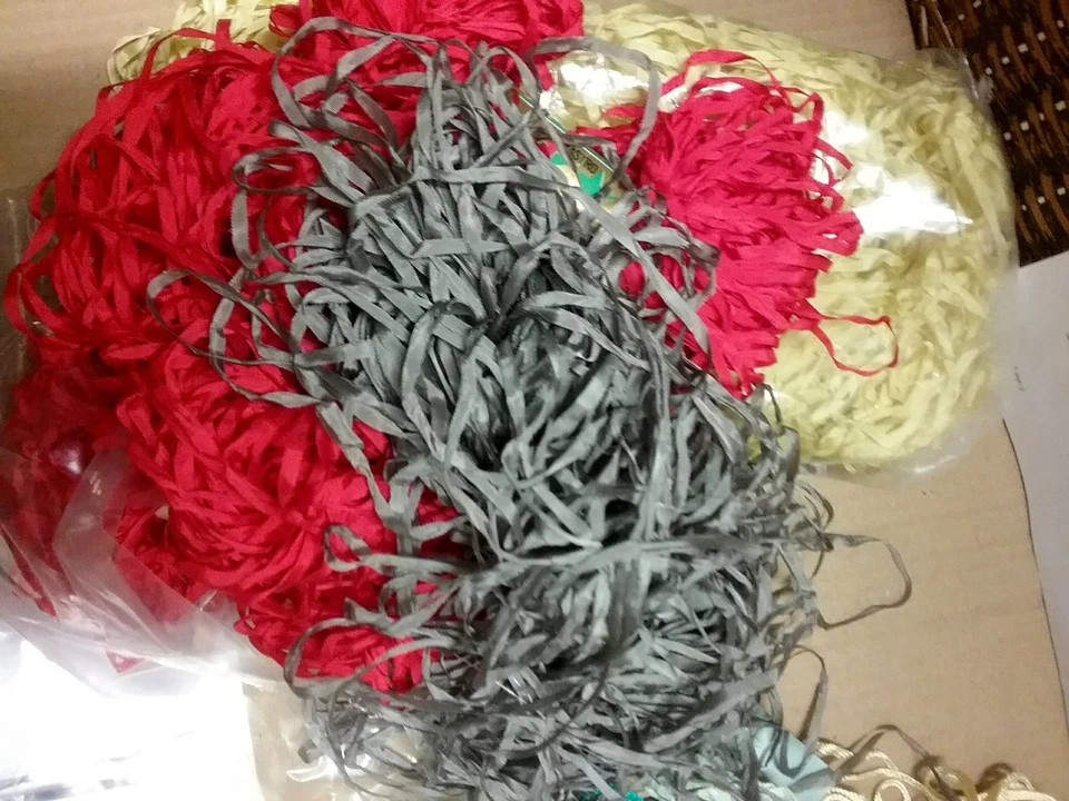 Bändchengarn, Viskose, Effektgarn ,Stoff Ringelspitz KKK Vintage Seite 6   - Bild 2 von 2