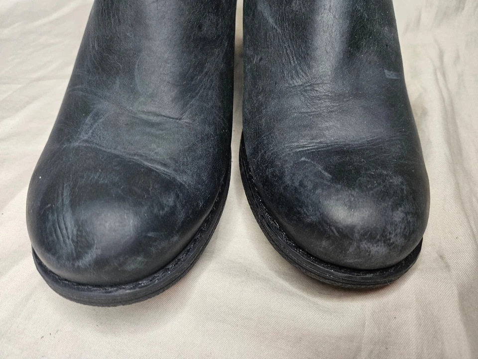 Merrell Chateau II Botines Cremallera Lateral Mujer 8 Negro Cuero Verde Lana Zapato Foto 4 de 4