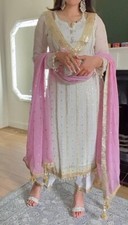 New Faux Georgette Salwar Kameez With Dupatta For Women And Girls
