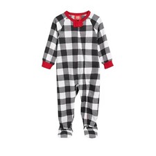 FAMILY PAJAMAS Matching Baby Lightweight Thermal Waffle Buffalo Check 12M