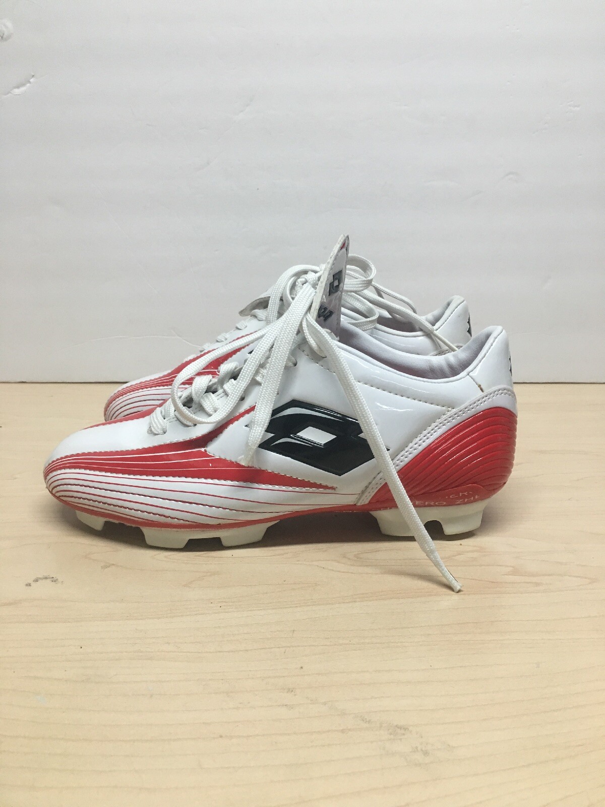 LOTTO SCARPE CALCIO OUTDOOR TACCHETTA RAGAZZI ROSSO BIANCO TAGLIA US 4 5EUR 36