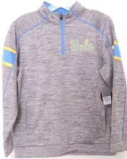 NEW California UCLA Bruins Colosseum 1/4 Zip Gray Sweatshirt Youth M 12-14