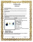 GENUINE 1.84 Cts LONDON BLUE TOPAZ STUD EARRINGS 14K YELLOW GOLD -Free Appraisal — photo 8