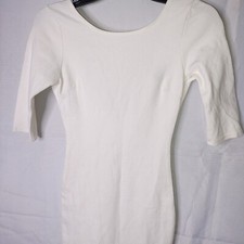 Windsor White Fitted Bodycon Wedding Guest Dress Back Zipper XS