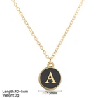 Initial Capital Letter Alphabet A - Z Pendant Necklace Christmas GIFT  ROUND UK