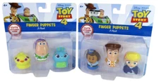 Two Disney Pixar Toy Story 4 Finger Puppets 2 Packs 6 Puppets Total- Buzz-Woody