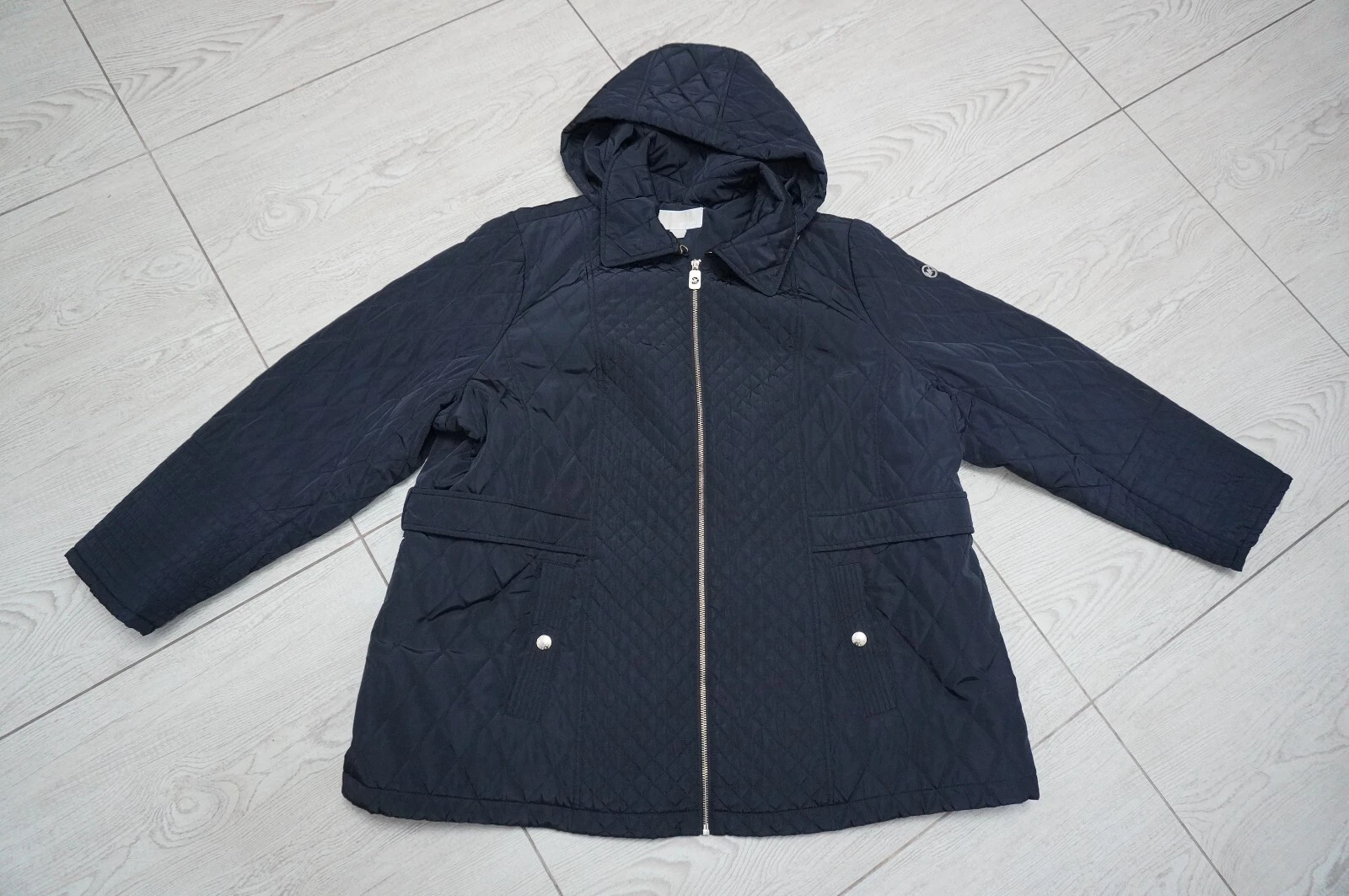 MICHAEL KORS plus tg 2X giacca trapuntata donna cappuccio