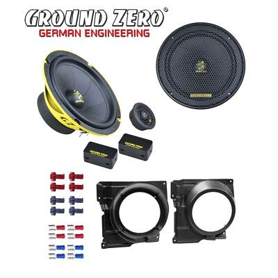 Ground Zero Auto SPL Lautsprecher System 16,5cm für VW Polo 6N2 Türen vorne