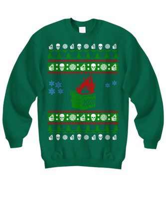 Dumpster Fire 2020 Ugly Christmas Sweater - Sweatshirt