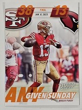 Brock Purdy 2023 Prestige Xtra Points ORANGE #'d10/50 Any Given Sunday #AGS18
