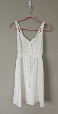 white dress flared sleeves Monroe main image 1