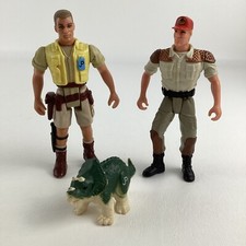 Jurassic World Park Action Figure Lot Triceratops Dinosaur Vintage 1993 Kenner