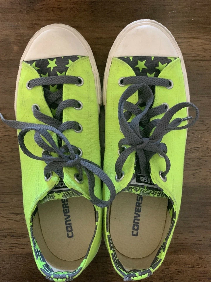 CONVERSE ALL STARS GIRL'S YOUTH SIZE 3 CANVAS CUSTOM "ADDISON" NAME  — 第 4/4 张图片