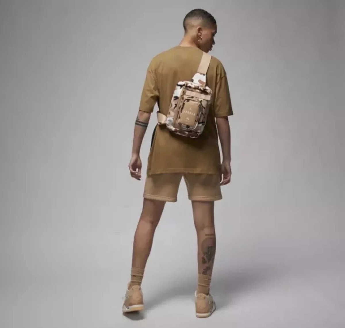 Nike Air Jordan Hesi Cross-Body Bag (3L) Brown Desert Camo