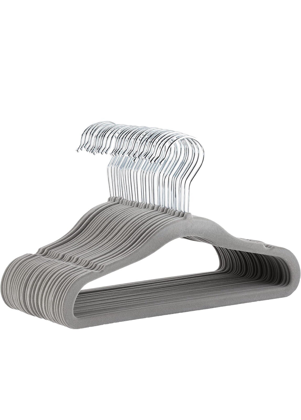 50-Pack Velvet Kids Hangers - Non-Slip Baby & Infant Closet Hangers-image