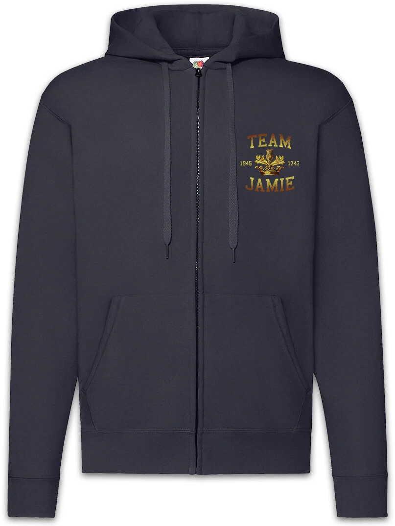 Team Jaime Zipper Hoodie Scotland Flag Crest Outlander Sign Claire Fraser Symbol