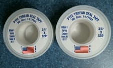 PurePro PTFE Thread Sealing Tape, 3/4"x 520" 017566 Teflon, Lot of 2, FREE SHIP