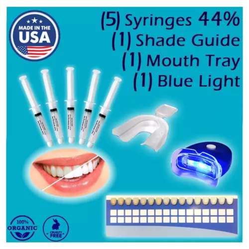 DENTAL TEETH WHITENING KIT 44% GEL TOOTH BLEACHING SYSTEM USA