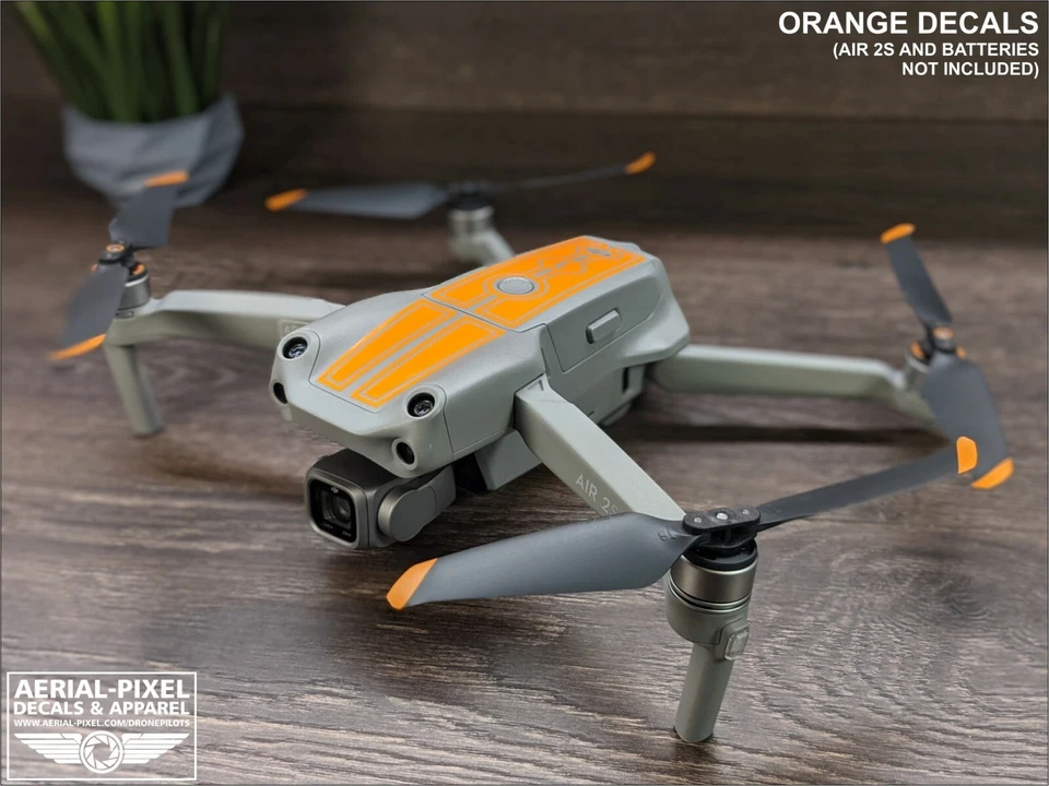 DJI Air 2S Racing Stripes With Battery Decals Number #1-3 Sticker Skin - Image 2 of 4