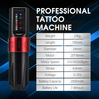 T-Rex Professional Wireless Tattoo Machine Pen Customized Coreless