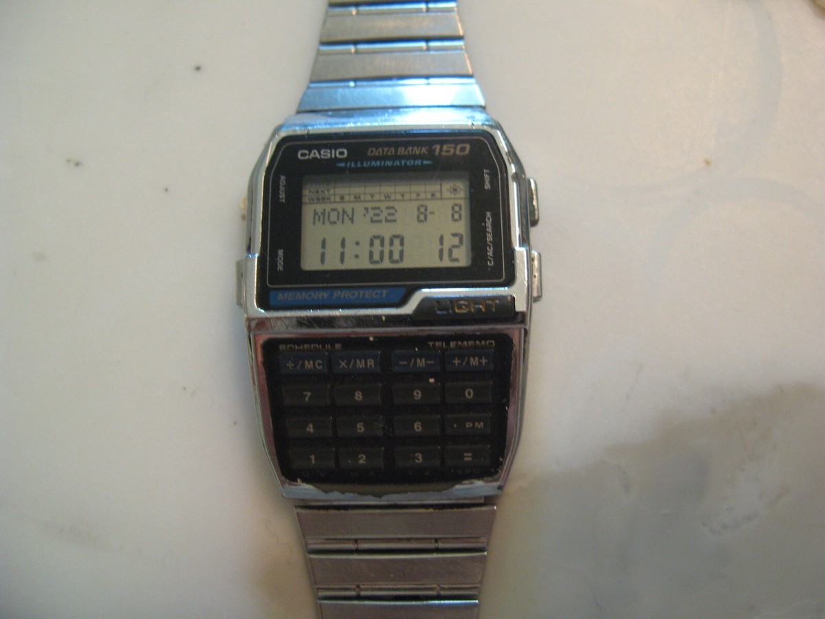 vintage CASIO Calculator data bank 150 DBC-1500 1477 LCD vintage CASIO Calculator data bank 150 DBC-1500 1477 LCD