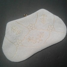 Vintage "RICHERE" Beaded Purse Evening Bag 1960's Hand Made in Japan