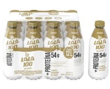 12 PACK  LECHE LALA 100 + PROTEINA  LACTOSE FREE  1 LITRO EACH