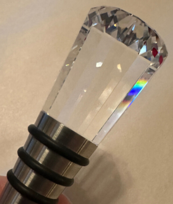 Swarovski Crystal Decorative Bottle Stopper Siam Red Color Stone